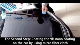 9H car nano coating application video [upl. by Landan]