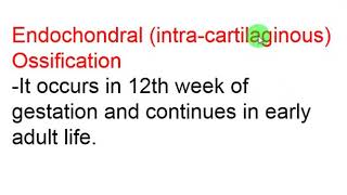3 intracartilagenous ossification التعظم داخل الغضروف [upl. by Yauqram]