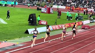 Women’s 3k Olso Diamond League Bislett Games Georgia GRIFFITH 824  Oceanic Record [upl. by Rosenquist]