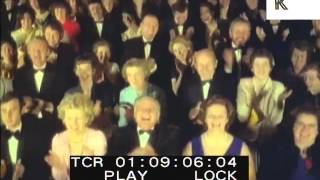 1950s 1960s Happy Theatre Audience Applause Standing Ovation 35mm Colour Footage [upl. by Irafat394]