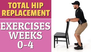 Total Hip Replacement  Exercises 04 Weeks After Surgery [upl. by Euh]