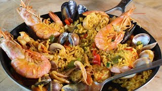 PAELLA DI PESCE paella de Marisco FACILE Ricetta PAELLA DI PESCE DA CINEMA ricetta paella di pesce [upl. by Pegeen632]