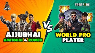 Ajjubhai and Desi Gamers vs World Pro Player Punkster Runner Bundle Gameplay  Garena Free Fire [upl. by Lsiel673]