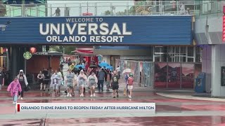 Disney World and other Orlando parks to reopen Friday after Hurricane Milton shutdown [upl. by Trutko]