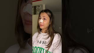 Trying nose strips for the first time 😩youtube youtubeshorts [upl. by Arreit872]