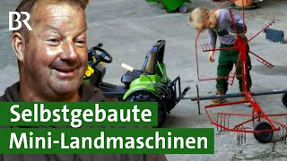 Aus der MiniLandmaschinenManufaktur Anhänger für den Tretbulldog  Tüftler  Unser Land  BR [upl. by Penthea]