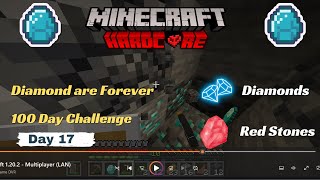 Day  17Diamonds are Forever  How to Survive in Minecraft hardcore for 100 days [upl. by Urbannai764]