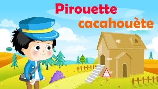 Pirouette Cacahuète  Comptine avec gestes pour enfants et bébés avec les paroles [upl. by Enelahs]