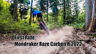 First ride Mondraker Raze Carbon R 2022  Fit for Trails [upl. by Nilesoj]