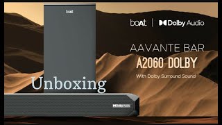 BOAT Aavante Bar A2060 Dolby Audios Sound Bar Unboxing and Installe [upl. by Suoilenroc]