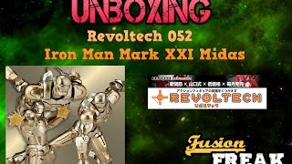 Unboxing Revoltech Iron Man Mark 21 XXI Midas Kaiyodo [upl. by Ylrbmik385]