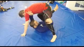 Romulos Hook Lift to Knee Bar Transition Tutorial  Coach Firas Zahabi [upl. by Ahsitan]