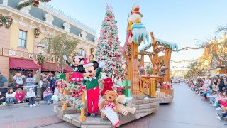 4K FULL Christmas Fantasy Parade at Disneyland Park  Holidays at Disneyland [upl. by Honeyman]