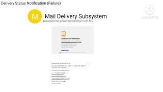 To Mail Delivery Subsystem in Gmail [upl. by Imaon]