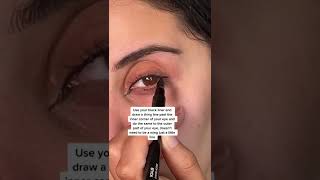 Easy tip to elongate your eye makeuptip [upl. by Berry]