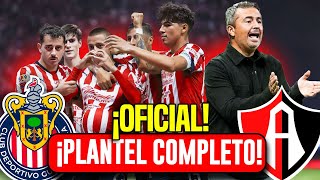 OFICIAL LA CONVOCATORIA DE CHIVAS  PLANTEL COMPLETO Y SIN PRETEXTOS PARA ORTEGA [upl. by Flodnar]