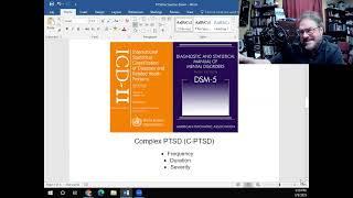 TL Lecture on PTSD C PTSD DSM ICD future tests [upl. by Whiney]