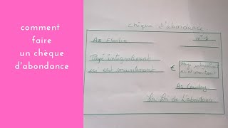 Comment faire un chèque dabondance à chaque nouvelle lune [upl. by Lebatsirc]