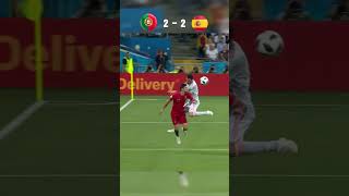 Portugal vs Spain Epic 33 Draw  2018 World Cup Highlights football soccer shorts [upl. by Nagard]