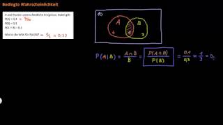 Statistik Wahrscheinlichkeitsrechnung  Bedingte WSK  FernUni Hagen  Psychologie [upl. by Shantee]
