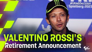 Valentino Rossi is retiring 🥺 [upl. by Ahsinaj]