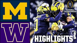 CFP National Championship Michigan Wolverines vs Washington Huskies  Full Game Highlights [upl. by Dorkus416]