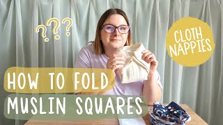 How To Use a Muslin Square as a Newborn Nappy  3 EASY Muslin Folds Tutorial  Peanut and Poppet [upl. by Josie]