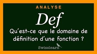 Questce que le domaine de définition dune fonction [upl. by Allis]