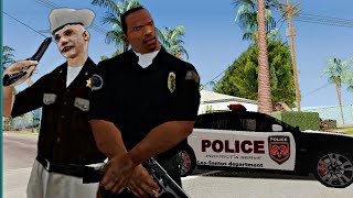 CJ y su tío trabajan de policía  GTA San Andreas Loquendo [upl. by Losiram665]