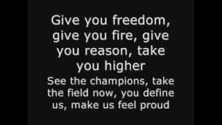 K´naan  Wavin´Flag FIFA World Cup South Africa 2010 Official Theme Song Lyrics [upl. by Anear344]