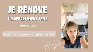 Rénovation Appartement 58 m2  Episode 2  les problèmes commencent [upl. by Adniram]