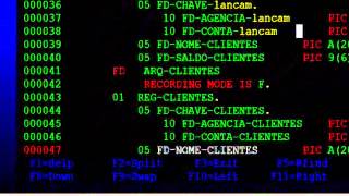 Demonstracao Curso de Cobol Aula18 Cobol Balance Line [upl. by Engelhart513]