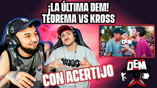 ÚLTIMA DEM 😨  TEOREMA VS KROSS  REACCIÓN CON ACERTIJO 🇨🇱 [upl. by Anisor]