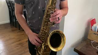 1940s Dukoff Hollywood Tenor Saxophone Mouthpiece Demo Original 6 Facing [upl. by Nekal389]