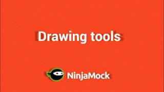 How to make wireframes using the drawing tools in NinjaMock [upl. by Tuinenga521]