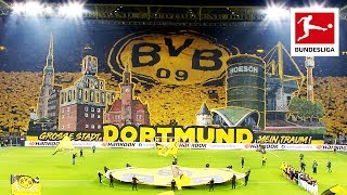 Borussia Dortmund Fans Show Spectacular Tifo On Yellow Wall [upl. by Anowahs781]