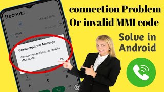 How To Fix connection Problem Or invalid MMI code in Android 2024ll [upl. by Laikeze792]