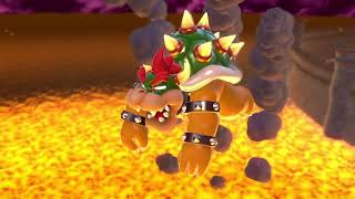 Purple plays Nintendo switch super Mario 3d world bowser s’ lava lake keep video 44 [upl. by Ettenel]