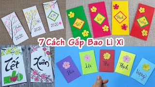 7 Cách Làm Bao Lì Xì Tết – How To Make Lucky Money Envelope – Liam Channel [upl. by Haram]