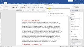 Formatvorlagen richtig verwenden – WordTutorial [upl. by Anaihr]