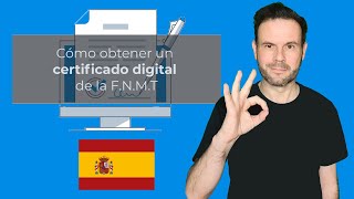 Tutorial Obtener certificado digital FNMT España ¡𝗠𝗜𝗥𝗔 la descripción del vídeo [upl. by Arotahs]