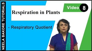 Respiration in Plants  NEET  Respiratory Quotient RQ  Neela Bakore Tutorials [upl. by Naujed689]