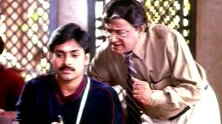 Pawan Kalyan Copying in exam Comedy Scene  Thammudu Movie [upl. by Rahmann]