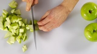 How to Peel Core and Chop Apple [upl. by Ayerf]