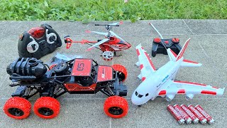 New Car Rock Climbing Remote Control Unboxing  Rc Helicopter Vs Rc Plane Unboxing and Test Fly [upl. by Davies]