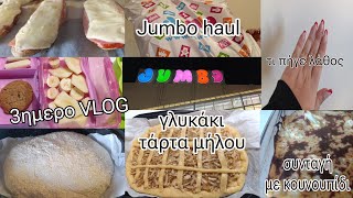 vlog 3ημερο  jumbo haul  τάρτα μήλου  συνταγή με κουνουπίδι  mariaaria [upl. by Curhan]