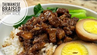 Taiwanese Braised Pork Rice  Lu Rou Fan Taiwanese Recipe [upl. by Serafine652]