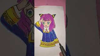 Simple drawing drawing painting shorts anime anya trending creative foryou yt [upl. by Aniv]