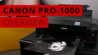 Canon imagePROGRAF PRO1000 Inkjet Printer Overview [upl. by Gerhardine43]