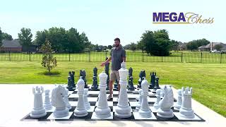 MegaChess 48 Inch Perfect Giant Chess Set  Stone Edition [upl. by Kenneth]